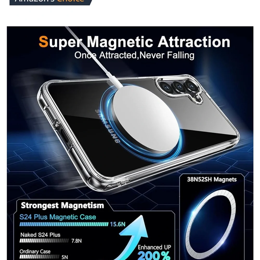 Samsung Clear Phone Case with Screen Protector